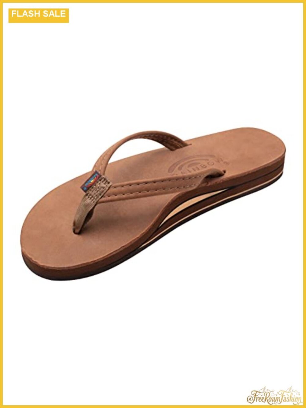 Rainbow Sandals Double Layer Leather Arch Support Flip Flop